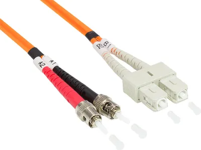 Produktbild von Patchkabel LWL Duplex OM2 (Multimode, 50/125) ST/SC, 10m, Good Connections®