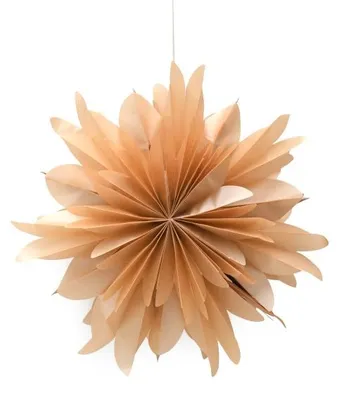 Only Natural – Papier-Lampenschirm – Gold – 40 cm – Ansicht 1