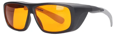 Laserschutzbrille OD 5+, 190–500 nm, für Gravur & Laser (Schwarz)