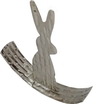 Produktbild von Casablanca Hase aufWippe,Alu vernickeltH.15,5cm