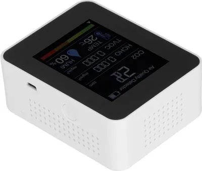 Obrázok produktu pre ZNAZ2CO3 Infračervený senzor 5 v 1 Multifunkčný detektor oxidu uhličitého pre domácnosť (biely )