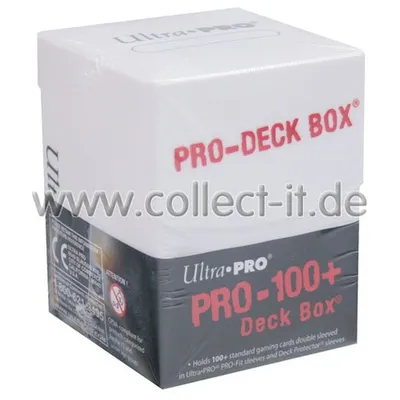 Produktbild von Ultra Pro Deck Box PRO-100+ White