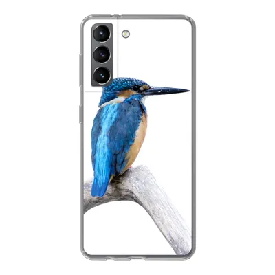 Produktbild von MuchoWow® Handyhülle Schutzhülle Hülle für Samsung Galaxy S21 Eisvogel - Zweig - Schnabel Silikon Softcase Handy Hülle - Softcase