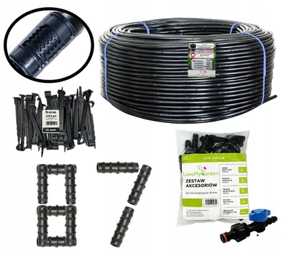 Produktbild von LoveMyGarden Tropfschlauch 16mm 100m druckkompensiert Bewässerungsset
