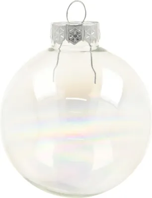 Produktbild von Elegante Weihnachtsglaskugel mit Schimmereffekt, 24 Stück