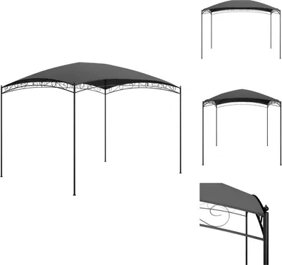 Immagine prodotto di vidaXL Pavilion 3x4x2,65 m antracite 180 g/m² - Padiglioni e tende per feste