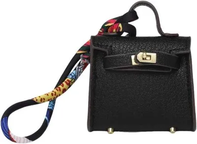 Produktbild von Mini Handtasche - Schlüsselanhänger - Mit Reißverschluss - Perfekt für Münzen und Make-up - ShopFlot