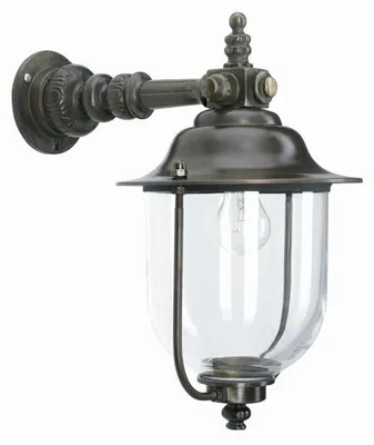 Productafbeelding van Landelijke wandlamp Lindau 56cm brons bruin