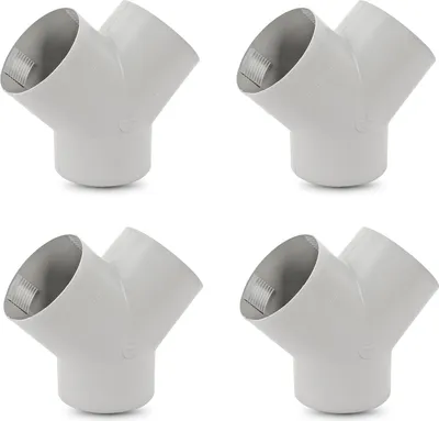 Produktbild von 4x Y Stück für Warmluftrohre Truma Grau für 65 mm TS Y-Stück