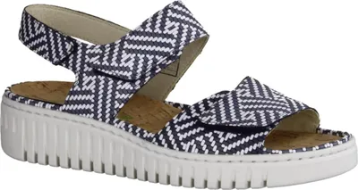 Produktbild von Waldläufer H-Willow 955001-217 bequeme Damen Sandale Wechselfußbett Leder Blau - Damenschuhe Sandale bequem / lose Einlage, Blau, leder (lassi)&nbsp