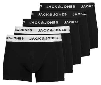 Produktbild von JACK & JONES Boxershorts 5er-Pack Kurze Unterhosen Logo Print JACSOLID Größe: M