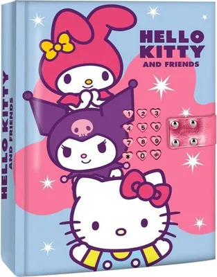 Obrázek produktu pro Elektronický tajný deník Hello Kitty & Friends, KIDS EUROSWAN, růžový, na baterie, pro dívky od 6 let