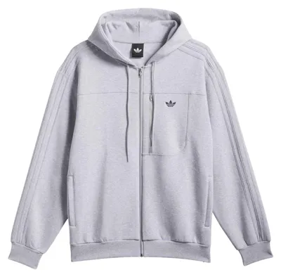 Immagine prodotto di Adidas - Felpa con cappuccio "Originals" con cerniera integrale, unisex uomo/donna, maniche lunghe GT14727 (XS) (grigio)