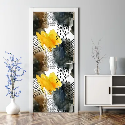 Produktbild von Dekorative Türposter selbstklebend Klebefolie Wandaufkleber Türaufkleber Abstraktion Herbst 85 x 200 cm