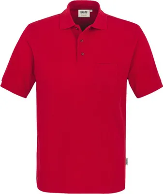 Produktbild von HAKRO Poloshirt Pocket Performance Herren #812 Gr. 3XL rot