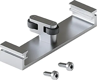 Produktbild von Hawa Concepta III Verbindungs-Set unten für 2 Korpusse bei 2 Dreh-Einschiebetüren für Schranktüren vor fixem Sockel mit TS 18-26mm