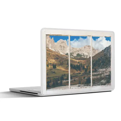 Produktbild von MuchoWow® Laptop Aufkleber Sticker Cover Aussicht - Natur - Berge 30x21 cm - Sticker für Laptop - Selbstklebend