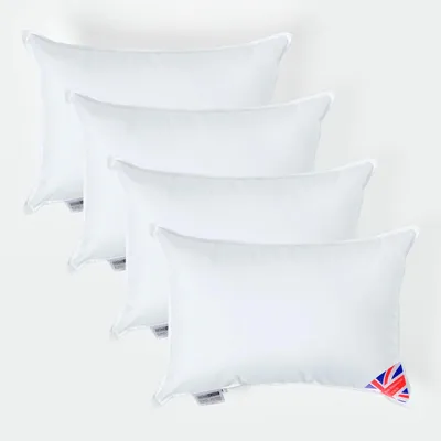 Produktbild von HOMESCAPES 4er-Set Füllkissen 30 x 40 cm – Kissenfüllung Super-Mikrofaser