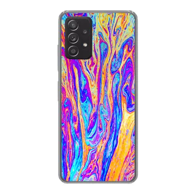 Produktbild von MuchoWow® Handyhülle Schutzhülle Hülle für Samsung Galaxy A33 5G Kunst - Farben - Psychedelisch Silikon Softcase Handy Hülle - Kartenhalter
