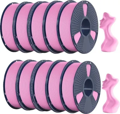 Immagine prodotto di filamento per stampa 3D, alta velocità, superficie opaca, rosa