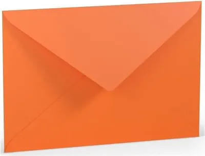 Produktbild von Briefumschlag C5 Nassklebung Seidenfutter Orange