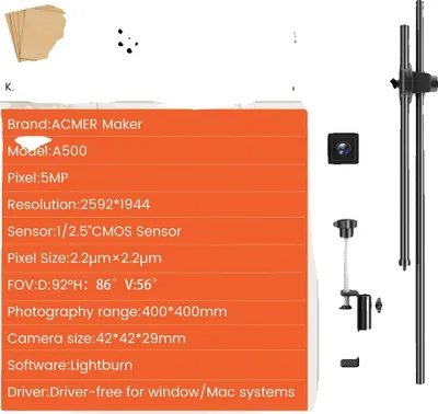 Obrázek produktu pro Fotoaparát Lightburn, 5 milionů pixelů, široká kompatibilita, A500