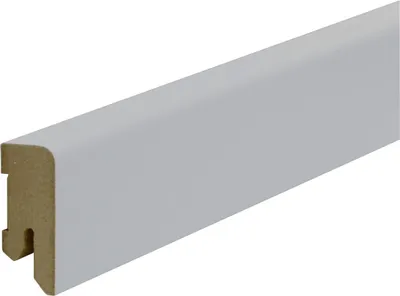 Produktbild von B.S. Bauprogramm Clip-Sockelleiste 250 cm 40 x 17 mm Bllütenweiß
