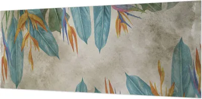 Zdjęcie produktu dla Tapeta ścienna – tapeta dekoracyjna do salonu – folia tapetowa do dekoracji ścian – 208 x 146 cm – tropikalne kwiaty