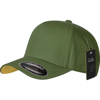 Produktbild von Baumwoll Basecap "CrisMa" 5 Panel / mit Metallverschluss / Farbe: grün (khaki)