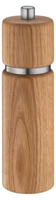 Pfeffermühle aus Eichenholz, 18 cm, Mahlwerk aus Keramik