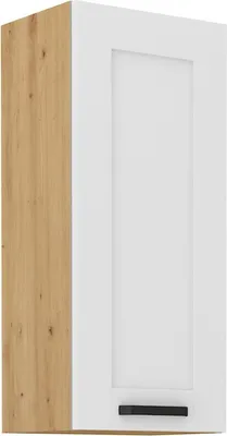 Immagine prodotto di Armadietto superiore alto LAILI - larghezza 45 cm, bianco / rovere artisan