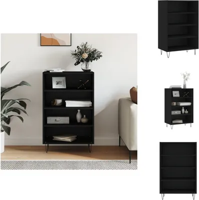 Obrázek produktu pro vidaXL Highboard černá 57x35x90 cm materiál na bázi dřeva - Příborníky