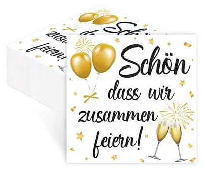 Image de 80 serviettes pour événements – Serviettes décoratives pour anniversaires et mariages