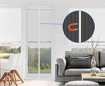 Produktbild von Famanu Fliegengitter Vorhang - Weiß - 100x200cm