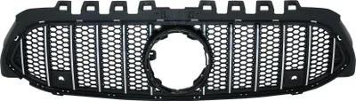 Image de Grille de calandre pour Mercedes A W177 bicorps V177 berline 04.2018-2022 GT-R look noir chromé