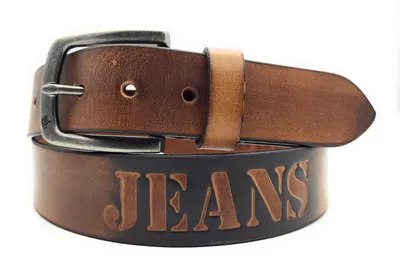 Produktbild von echt Leder Herren Gürtel Ledergürtel Büffelleder Jeansgürtel 95cm braun