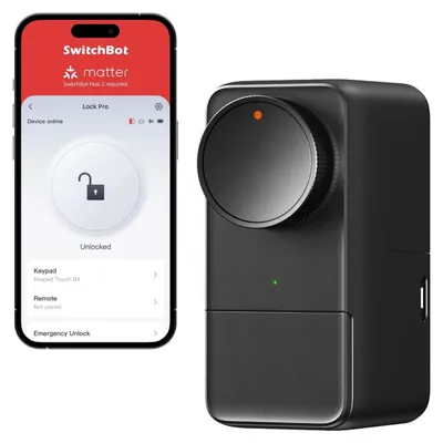 Immagine prodotto di SwitchBot W3500000 SwitchBot Smart Lock Pro elektronisches Türschloss schwarz