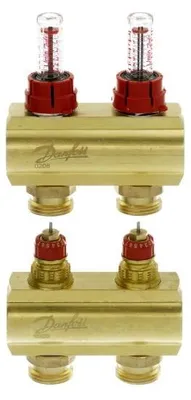 Produktbild von DANFOSS FBH-Verteiler FHF-F 2-Kreise Durchflussanzeige