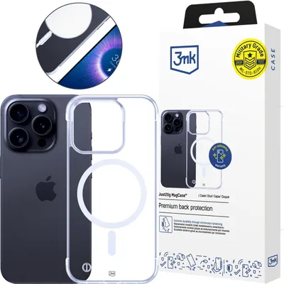 Produktbild von Ultraleichte Schutzhülle für das Apple iPhone 15 Pro – 3mk Just20g MagCase