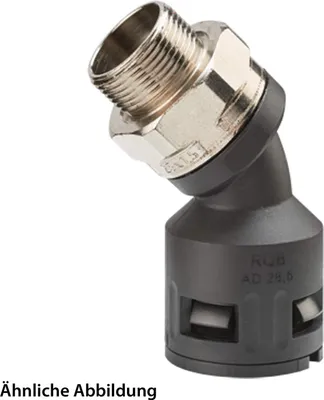 Obrázok produktu pre FLEXA RQBK45DR-M Rýchlospojka 45 stupňový ohyb Závit M32x1,5 pre vonkajší priemer hadice 34,5 mm s vysokou tesnosťou