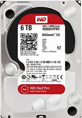 Produktbild von Western Digital 6TB 3,5' Festplatte NAS 7200rpm 128MB Cache SATA III WD6001FFWX