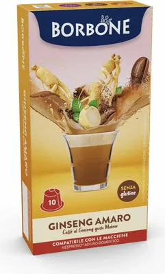 Produktbild von Caffè Borbone Ginseng Amaro, Kaffeekapsel, Kaffee, 5 g, Nespresso, Caffe Borbone, Nespresso