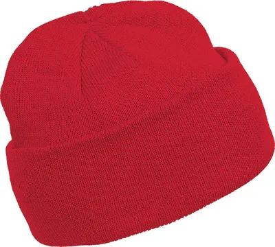 Produktbild von K-Up Herren Mütze Beanie Wintermütze Mütze Fleecemütze Strickmütze, Größe:U, Farbe:Rot