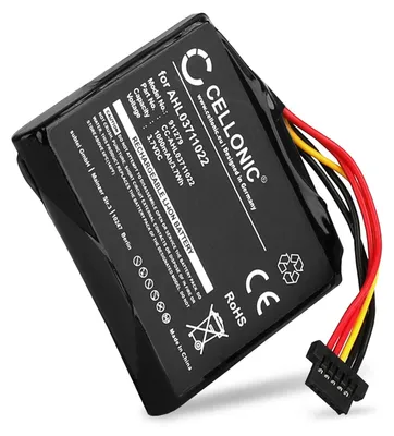 Produktbild von CELLONIC 1x Akku für Navigation Kompatibel mit TomTom GO Live 820 Europe, Go Live 825 Europe, 4EH45, AHL03711022 - (1000mAh, 3.7V)