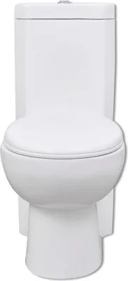 Immagine prodotto di Vaso WC in Vetroceramica da Bagno ad Angolo Bianco