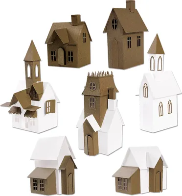 Produktbild von Sizzix Thinlits Stanzschablonen-Set "Village Collection by Tim Holtz"