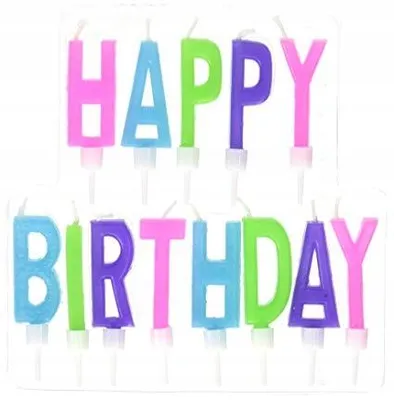 Produktbild von Amscan geburtstagskerzen Happy Birthday,3 cm 13 Stück