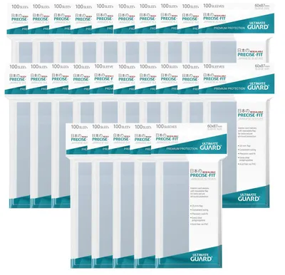 Produktbild von 2500 Ultimate Guard Precise-Fit Sleeves japanische Größe wiederverschließbar (60x87mm)