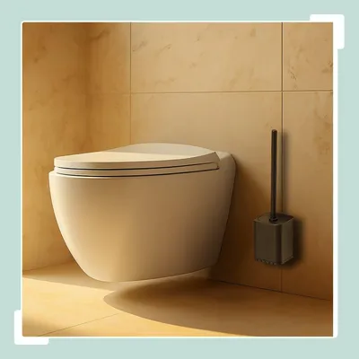 Immagine prodotto di Scopino per WC piatto con supporto a parete