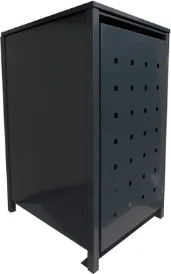 Produktbild von 1 Tailor Mülltonnenbox Basic für 240 Liter Tonne Stanzung 3 komplett Schwarz